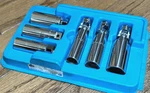 Cornwell Tools Deep Spark Plug Swivel Universal Socket Set Lot Tray Wobble. Fixed Price $265.00.