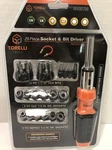 Torelli 29 Piece 1/4" Drive Socket And Ratcheting Bit Driver New In Package. Fixed Price $18.99.