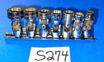 Matco Tools 7 Piece 3/8 Drive Sae. Chrome Swivel Socket Set. Fixed Price $185.00.
