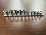 Snap-on 3/8" Drive 11pc 6-point Shallow Sae Socket Set 1/4"-7/8" Fs081-fs281. Fixed Price $89.99.