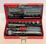 Husky Professional 1/4" Drive Mechanics Socket Set 40001 Usa 13 Pc W/metal Case. Fixed Price $35.00.