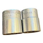 Vtg Set Snap-on Tools Sv281 7/8 & Sw-320 1" Shallow Socket 1/2 Drive 12 Point. Fixed Price $29.95.