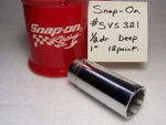 Snap-on Svs321 1/2" Drive 1" Deep Socket, U.s.a. Vintage Underline. Fixed Price $17.95.