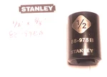 Stanley 1/2" X 3/8" Dr Standard Socket 6 Pt # 88-978b Free Shipping. Fixed Price $9.96.