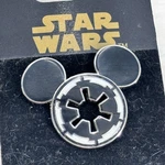 2008 Disney Star Wars Mickey Ears Icon Imperial Seal Enamel Trading Pin Pp59746. Fixed Price $14.99.