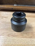 Blackhawk Uw-2448 1-1/2" 3/4" Drive 6 Point Short Black Oxide Impact Socket Usa. Fixed Price $11.95.
