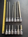 Snap On Metric Long/standard Hex Allen Socket Set Faml 3/8 Drive 4-8,10 Fam. Fixed Price $140.00.
