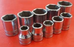 Snap-on Fs 10-pc. 5/16" - 7/8" Sae 3/8" Drive 6pt Point Shallow Socket Set Read!. Fixed Price $87.00.