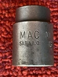 Mac Sabina Usa Vi266, 13/16 Shallow Impact Socket 1/2" Dr. 6 Pt. Clean Vi 266. Fixed Price $12.95.