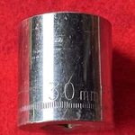 Craftsman -g- 44244 Socket, 30mm, 1/2 Drive, 12 Point - Usa (k22). Fixed Price $15.99.