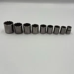 Craftsman Sae Socket Set 12 Pt 1/2 Drive G2 Series 9-pcs Usa 44331-44339. Fixed Price $36.50.