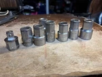 Snap-on Tools 7-piece Pass-through Alignment Socket Set Wa28-30 Wa28-26 Wa-28a. Fixed Price $80.00.