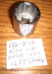 Craftsman 13/16" X 3/8 " Drive 12pt Shallow # 44338 Usa -vv-. Fixed Price $12.59.