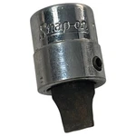 Snap-on Screwdriver Bit Socket Flat Tip 1/4" Drive Tm82 Sold As Pictured Mech. Fixed Price $19.40.