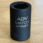 Matco 9mm Shallow Impact Socket 1/4" Drive 6 Point Adv Ap9m6v New!. Fixed Price $18.99.