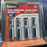 4pc 3/8" Drive Universal Spark Plug Socket Set Cr-v Swivel Sockets Pittsburgh. Fixed Price $21.00.