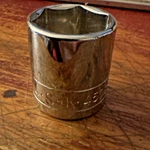 Sk Tools Usa 3/8" Drive 3/4" Shallow 6-point Superkrome Chrome Socket 45024 Nos. Fixed Price $18.85.