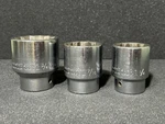 Lot Of 3 Wright 3/4" Drive 12 Pt Sockets - 6156 1-3/4" 6146 1 7/16 6140 1/4. Fixed Price $24.95.