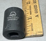 Matco "adv" Bp206v 3/8" Drive, 5/8" Impact Socket, Shallow 6 Point. Fixed Price $14.99.