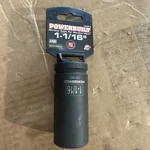 New Powerbuilt 940216- 6 Point Impact Socket 1-1/16 - 3/4" Drive Cr-mo. Fixed Price $14.99.