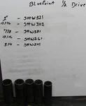 Blue-point Tools Usa 1/2" Drive 1 Sae Twist Impact Socket Sttw321 + 4. Fixed Price $74.94.
