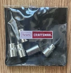 Vintage Craftsman 6 Piece Screwdriver Bit Set 3/8 Drive 9-42686. Fixed Price $29.90.