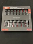 Icon Professional Impact Swivel Socket Set 14pc 1/2" Drive Sae 13us-14. Fixed Price $119.00.