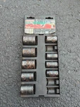 Sears Craftsman Tools Usa 1/2 Drive Sae Easy Read Impact Socket Set. Fixed Price $44.99.