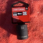 Craftsman 3/8 Drive 18mm 6 Pt Impact Socket Lifetime Warranty New Black. Fixed Price $8.07.