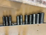 Snap-on 3/8" Flank Drive Deep Metric 6pt 8-24mm Impact 14 Pc Socket Set Simfm24. Fixed Price $135.00.