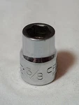 Vintage Craftsman -v- 43001 3/8" Square Drive Socket 6 Point Usa Vanadium. Fixed Price $8.00.