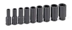 Grey Pneumatic 1209dg 3/8" Drive 9 Piece Deep Sae Magnetic Impact Socket Set New. Fixed Price $141.26.