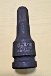 Grey Pneumatic 2918f 1/2" Drive X 9/16" Hex Driver Socket Warranty. Fixed Price $15.99.