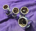 4 Proto Challenger Swivel Sockets 6 Point 1283 3/8" Drive. Fixed Price $37.95.