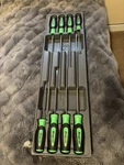 8pc Soft Grip Extra Long Screw Driver Set Snap On Green. Fixed Price $220.00.