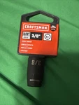 Craftsman 1/2" Drive 3/8" Impact Socket 6 Point Cmmt15848 - New. Fixed Price $8.99.