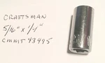 Craftsman 5/16" X 1/4" Dr Standard Socket - 6 Point Cmmt 43495 Free Shipping. Fixed Price $8.96.