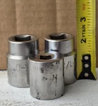 Lot Of 3 K-d Sockets U.s.a. (1-1/8", 1-3/16" & 30mm) 3/4" 1/2" Drive, 12pt. Fixed Price $21.12.