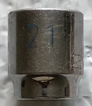 Matco Tools B21m6a, 3/8" Drive, 21mm. Socket, Shallow, 6 Point.. Fixed Price $15.59.