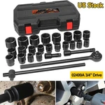 02499a 3/4" Drive Impact Socket Set, Sae And Metric Shallow Tool 27p. Fixed Price $141.99.