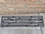 Snap On 206afxwp 3/8" Drive 6 Piece Knurled Wobble Plus Extension Set Usa. Fixed Price $160.00.