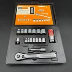 Vintage Sears Craftsman 19pc Socket Set 1/4 & 3/8 Drive Usa W/ Case. Fixed Price $44.96.
