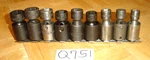 Mac Tools 9 Piece 3/8 Drive Metric Swivel Impact Socket Set 6 Point 10mm To 18mm. Fixed Price $250.00.