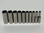 Craftsman Usa 10pc Metric 5-14mm Deep Socket Set 1/4 Drive 6 Point, Nos New. Fixed Price $33.99.