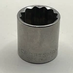 Craftsman 13/16 12 Point Socket 3/8 Drive Usa G Series 44338 Chrome Tool. Fixed Price $10.71.