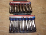 2 New Crescent 8pc. Deep Socket Sets Sae/metric 1/2" Dr. 6pt. # Csas3n/csas2n ... Fixed Price $35.00.