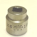 Mac Tools Usa 19mm 6 Point 3/8" Drive Shallow Chrome Socket X6 Great Cond.. Fixed Price $9.95.