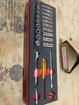 Proto Tools Socket Wrench Set J47116 Skt 1/4" Drive 25pc 6-point (6pt). Fixed Price $215.00.