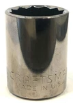 Vintage Craftsman 1/2" Drive 12 Point 7/8 Socket G247512 Made In Usa. Fixed Price $10.37.