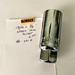 Dewalt 13/16" X 3/8" Dr Deep Polished Chrome Spark Plug Socket 86-381d 6pt. Fixed Price $10.96.